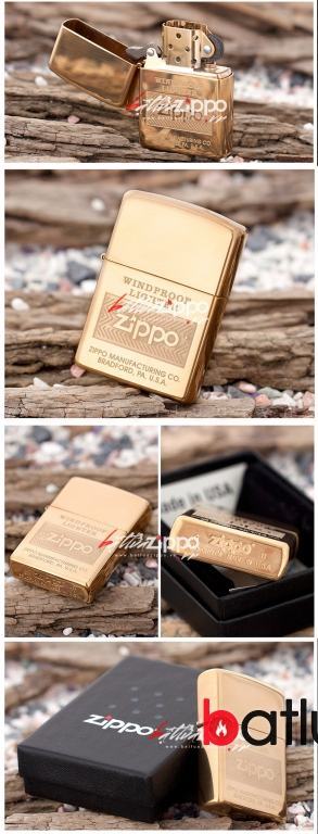 Bật lửa Zippo chính hãng in logo Zippo đầu